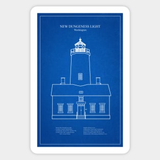 New Dungeness Lighthouse - Washington - AD Sticker